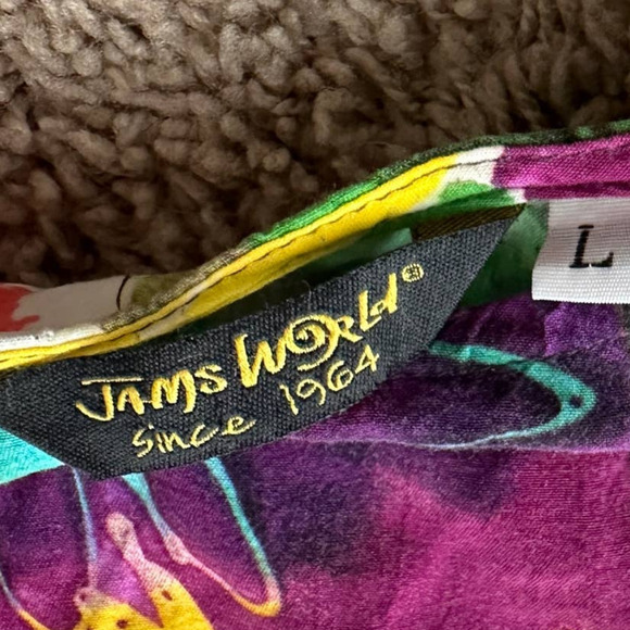 Jams World Womens Daiquiri Print Hattie Sundress Dress White Size Large - Picture 10 of 13